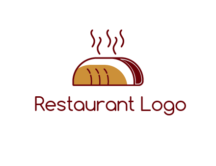 line art taco with steam