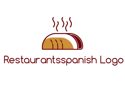 line art taco with steam