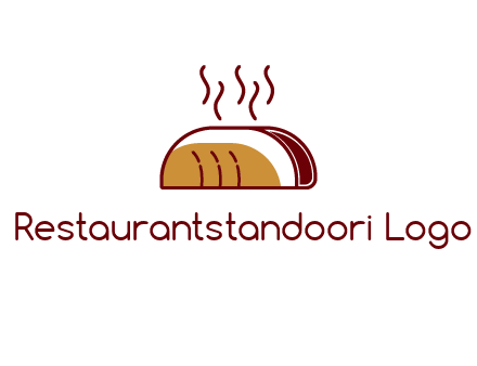 line art taco with steam