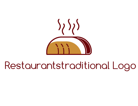 line art taco with steam