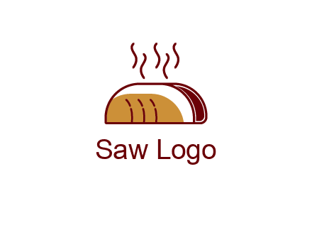 line art taco with steam