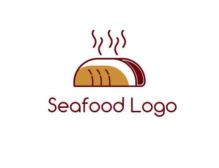 line art taco with steam