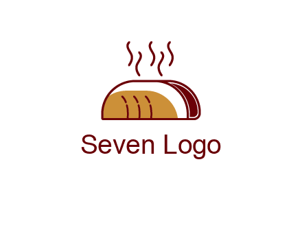 line art taco with steam