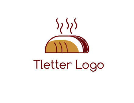 line art taco with steam