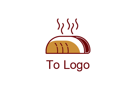line art taco with steam