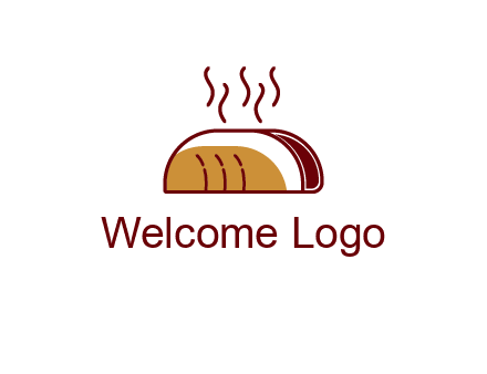 line art taco with steam