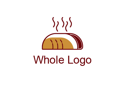 line art taco with steam