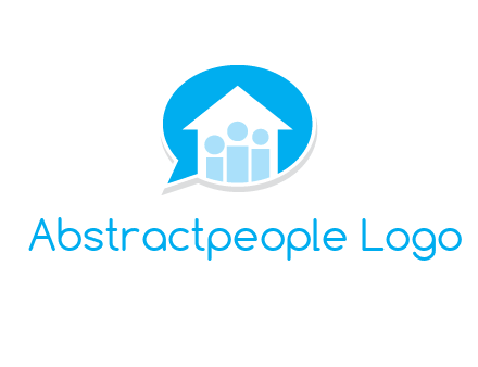 people and home in chat icon