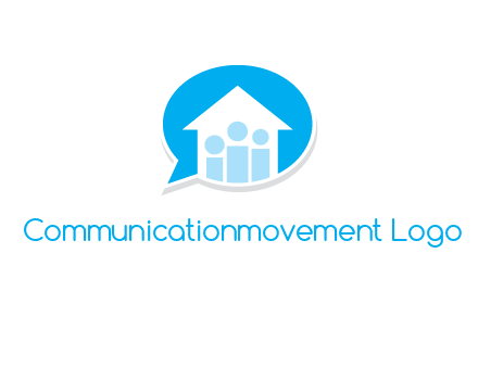 people and home in chat icon