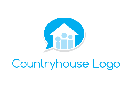 people and home in chat icon