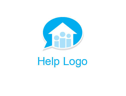 people and home in chat icon