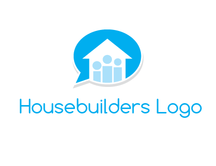 people and home in chat icon