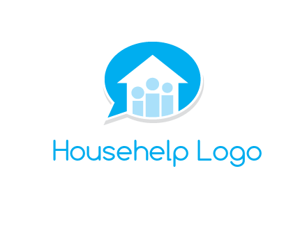 people and home in chat icon