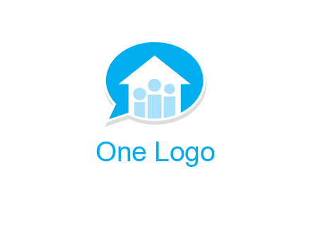 people and home in chat icon