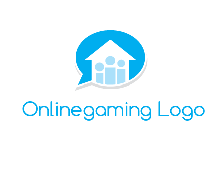 people and home in chat icon