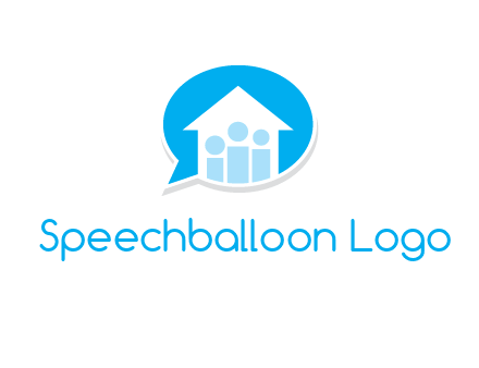 people and home in chat icon