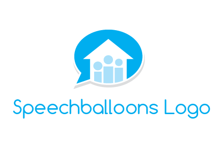 people and home in chat icon
