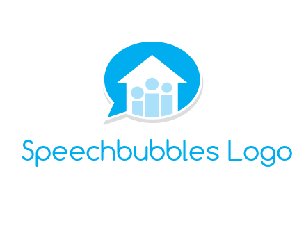 people and home in chat icon