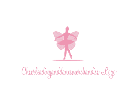 ballerina dancing with fairy wings