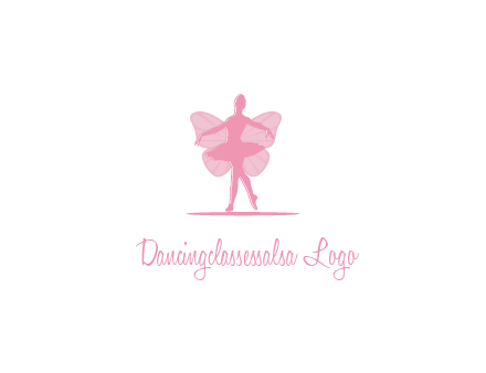 ballerina dancing with fairy wings