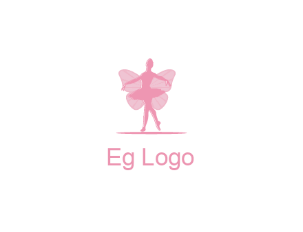 ballerina dancing with fairy wings