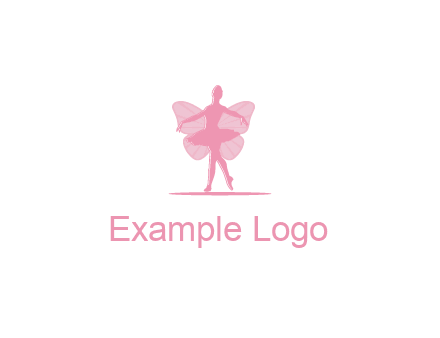 ballerina dancing with fairy wings