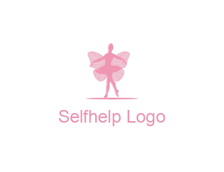 ballerina dancing with fairy wings