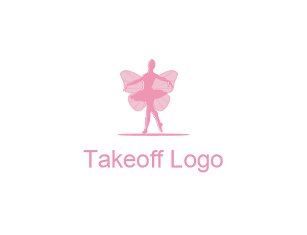 ballerina dancing with fairy wings