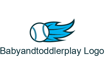 baseball on flame