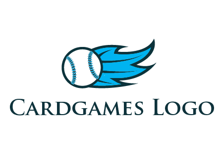 baseball on flame