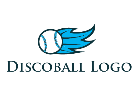 baseball on flame