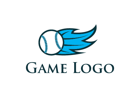 baseball on flame