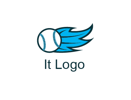 baseball on flame