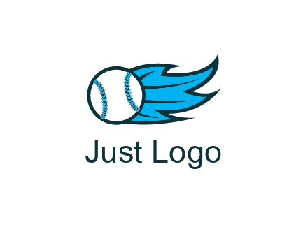 baseball on flame