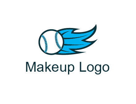 baseball on flame