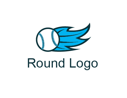 baseball on flame
