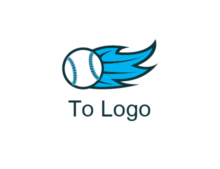 baseball on flame