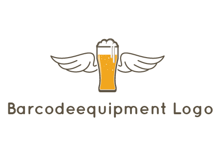 beer glass with wings