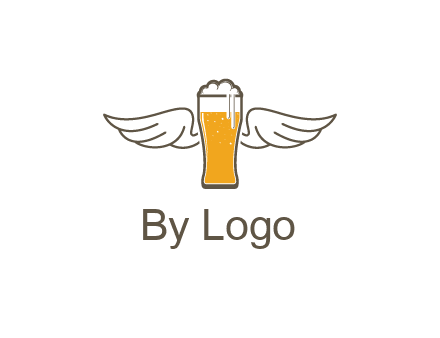 beer glass with wings