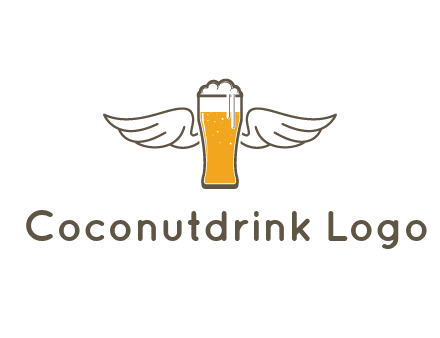 beer glass with wings