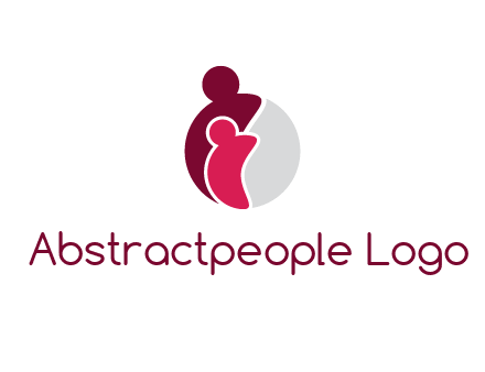abstract people forming circle shape graphics