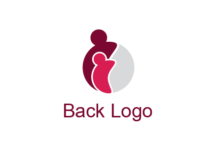 abstract people forming circle shape graphics