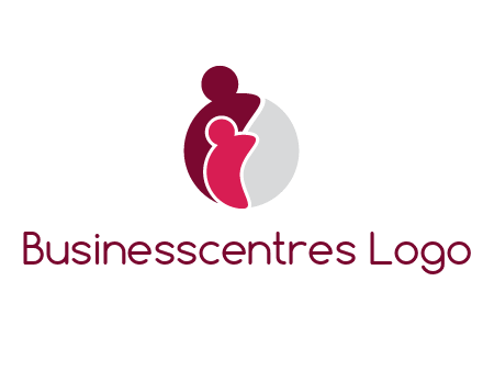 abstract people forming circle shape graphics
