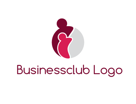 abstract people forming circle shape graphics