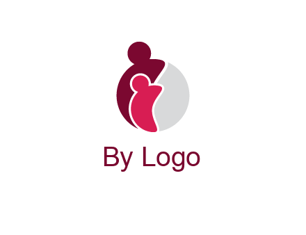 abstract people forming circle shape graphics