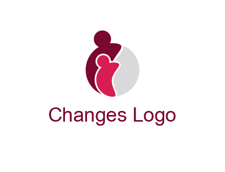 abstract people forming circle shape graphics