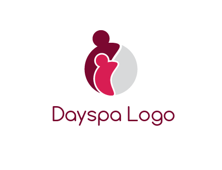 abstract people forming circle shape graphics