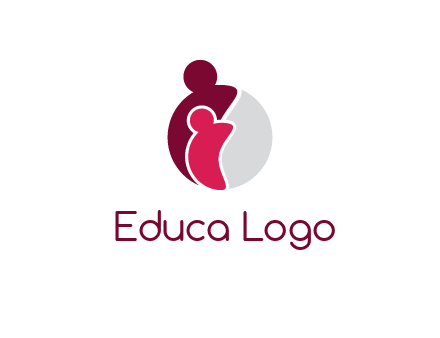 abstract people forming circle shape graphics