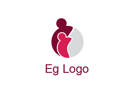 abstract people forming circle shape graphics