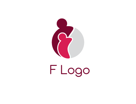 abstract people forming circle shape graphics
